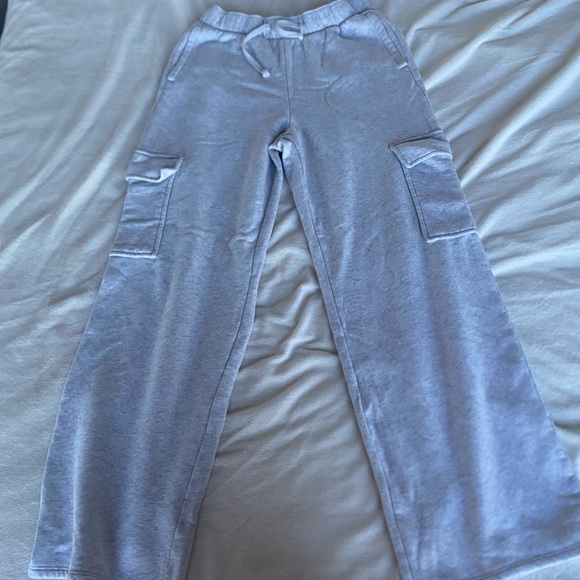 grey cargo sweatpants - Picture 1 of 5
